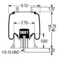 Bolsa Suspension Neway,Holland 1R11-166=9295=64386=9 9K-15 P 417 Firestone