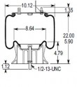 Bolsa Suspension Navistar 1R12-538=9648=73770=9 10S-16 P 1068=AB1DF23-P1058=1K15M-8 Firestone