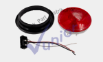 Plafon Redondo Rojo 4" Trasero 12 Volts S/Caucho C/Foco