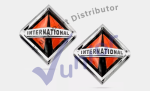 Emblema International Cromado Naranja