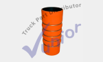 Manguera Turbo Cargador 80 x 100 x 225 mm 5 Anillos Naranja