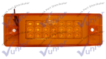 Plafon 21 Leds Arillo Gel Cuarto Estr Rec 6" AMB