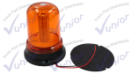 Torreta Tipo Licuadora 80 Led Atornillar Ambar 12V 19x12cm. Racingtec