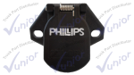 Conector Hembra 7 Polos Philips Con Terminales Tipo Bala 16-724