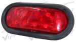 Lamp. Rojo Oval Sellado 10 Leds con Grommet