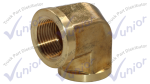 Codo Hembra Laton Tuberia 90° 3/4" NPTx3/4" NPT JJ100B-12-12