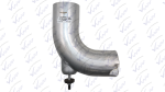 Codo 90° Escape Aluminizado Freightliner Cromado con Tornillo JPC590UADA. Maldonado