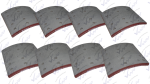 Jgo Balata Freno Tambor Zapata 4515G Roja FF JJMA214515G. Meritor