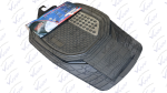 Jgo Tapetes Universal Hule Negro Tipo Charola 3 Pzas P/Automovil JPARI-IAC6630500-. Racingtec