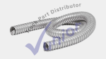 Tubo Sagra Flexible Ligero De Escape 5" Pulgadas Galvanizado (Metro)