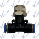 Derivacion T  Macho Prestolock 1/4 Diametro (069)